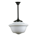 Victorian Schoolhouse 16" Opal Gloss on Rod Set 3/4" 1/2m by Lode Lighting