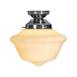 Victorian Schoolhouse 9" Opal Gloss Batten Fix by Lode Lighting