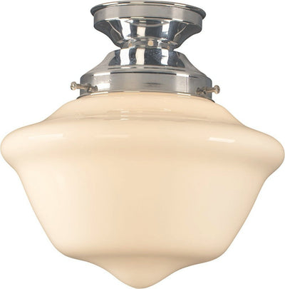 Victorian Schoolhouse 9" Opal Gloss Batten Fix by Lode Lighting