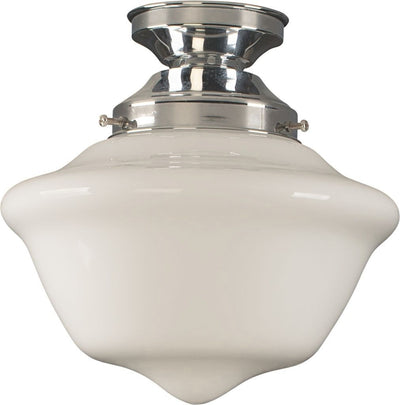 Victorian Schoolhouse 9" Opal Gloss Batten Fix by Lode Lighting