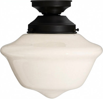 Victorian Schoolhouse 9" Opal Gloss Batten Fix by Lode Lighting