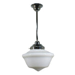 Victorian Schoolhouse 9" Opal Gloss on Rod Set 1/2" 1/2m by Lode Lighting