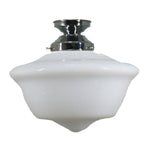 Victorian Schoolhouse 12" Opal Gloss Batten Fix by Lode Lighting