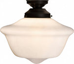 Victorian Schoolhouse 12" Opal Gloss Batten Fix by Lode Lighting