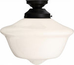 Victorian Schoolhouse 12" Opal Gloss Batten Fix by Lode Lighting