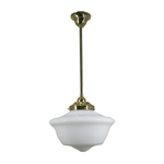 Victorian Schoolhouse 12" Opal Gloss on Rod Set 1/2" 1/2m by Lode Lighting