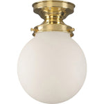 Sphere 6" Opal Matte Batten Fix by Lode Lighting