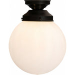 Sphere 8" Opal Matte Batten Fix by Lode Lighting
