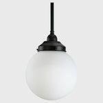 Sphere 8" Opal Matte on Rod Set 1/2" 1/2m by Lode Lighting