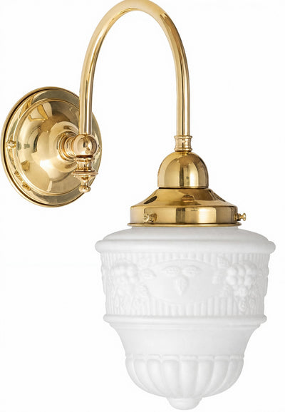 Luke Wall Bracket With 6" Senator Shade Opal Matte by Lode Lighting