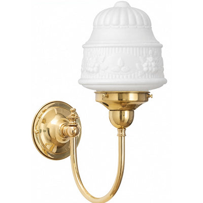 Luke Wall Bracket With 6" Senator Shade Opal Matte by Lode Lighting