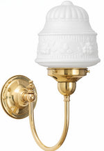 Luke Wall Bracket With 6" Senator Shade Opal Matte by Lode Lighting
