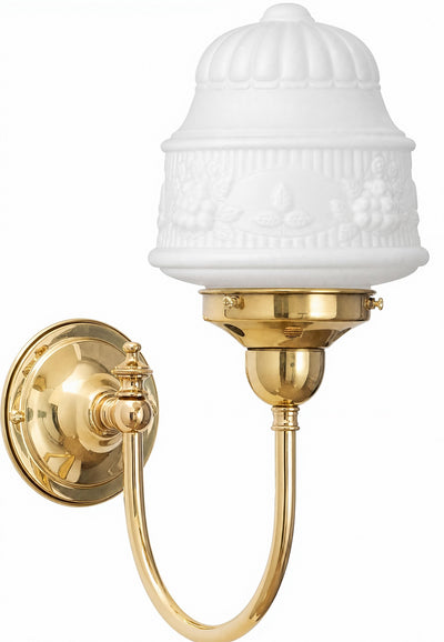 Luke Wall Bracket With 6" Senator Shade Opal Matte by Lode Lighting