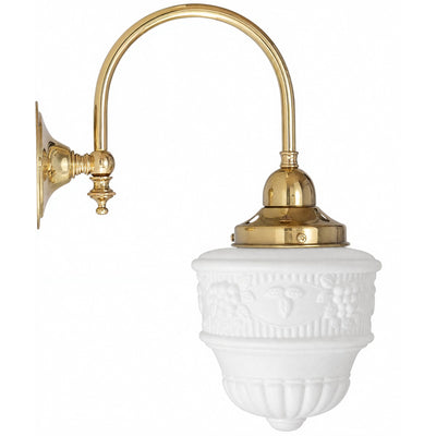 Luke Wall Bracket With 6" Senator Shade Opal Matte by Lode Lighting