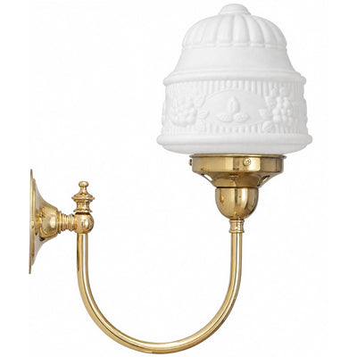 Luke Wall Bracket With 6" Senator Shade Opal Matte by Lode Lighting