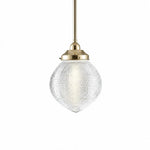 Teardrop Hallophane 8" With 1/2" x 1/2m Rod Set by Lode Lighting