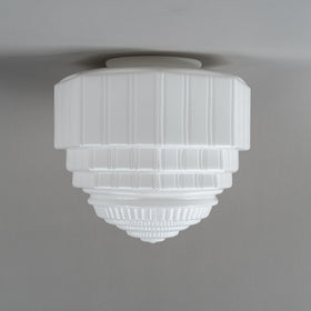 St Helens Shade 6 1/4" Fitter Opal Gloss by Lode Lighting