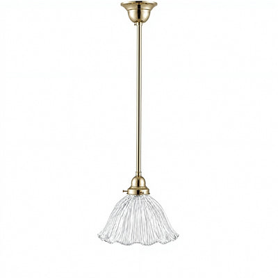 044 Hallophane 9" Clear on Rod Set 1/2" x 1/2m by Lode Lighting