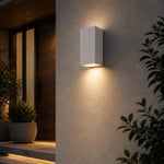 Lorsa Up-Down Exterior LED Wall Light — lifestyle
