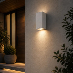 Lorsa Up-Down Exterior LED Wall Light — lifestyle