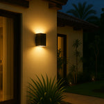 Lorsa Up-Down Exterior LED Wall Light — lifestyle