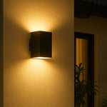 Lorsa Up-Down Exterior LED Wall Light — lifestyle