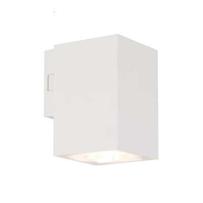 Lorsa Single Exterior LED Wall Light — White