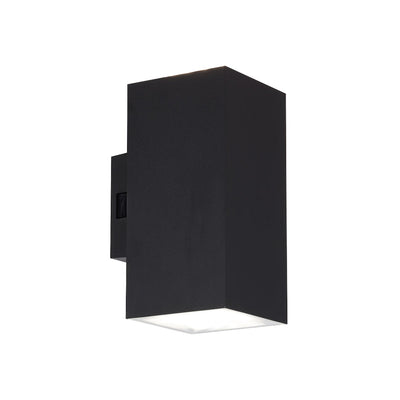 Lorsa Up-Down Exterior LED Wall Light — Black