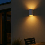 Lorsa Up-Down Exterior LED Wall Light — lifestyle