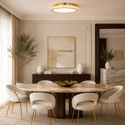 Lucent 60Cm 128W 3Cct LED Oyster Ceiling Light — lifestyle