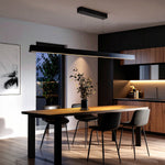Lucid LED Pendant Light 1800mm in Black or Wood — lifestyle