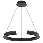 Lucid LED Pendant Light Round in Black or Wood