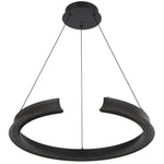 Lucid LED Pendant Light Round in Black or Wood