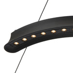 Lucid LED Pendant Light Round in Black or Wood