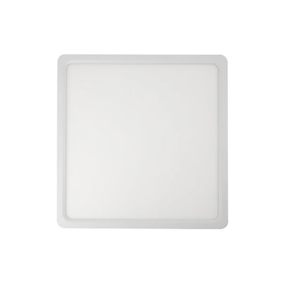 Lunos 23Cm 18W 3Cct Square LED Oyster Dimmable Ceiling Light — White