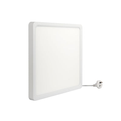 Lunos 23Cm 18W 3Cct Square LED Oyster Dimmable Ceiling Light