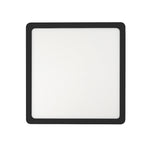 Lunos 30Cm 24W 3Cct Square LED Oyster Dimmable Ceiling Light — Black