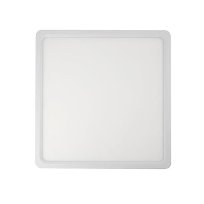 Lunos 30Cm 24W 3Cct Square LED Oyster Dimmable Ceiling Light — White