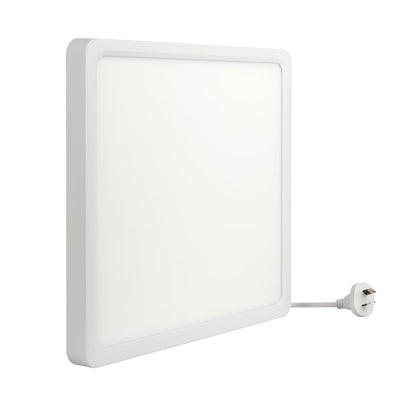 Lunos 30Cm 24W 3Cct Square LED Oyster Dimmable Ceiling Light