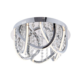 Luxia 38Cm Pendant Light Round — Chrome