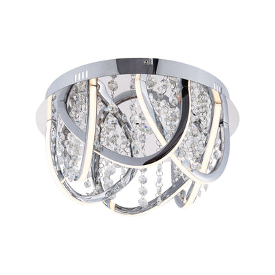 Luxia 38Cm Pendant Light Round — Chrome