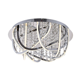 Luxia 55Cm Pendant Light Round — Chrome
