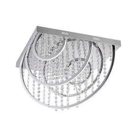 Luxia 55Cm Pendant Light Square — Chrome