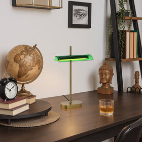 Lyman Touch Table Lamp Antique Gold, Gun Metal LYMAN TL Telb — lifestyle