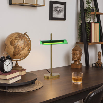Lyman Touch Table Lamp Antique Gold, Gun Metal LYMAN TL — lifestyle