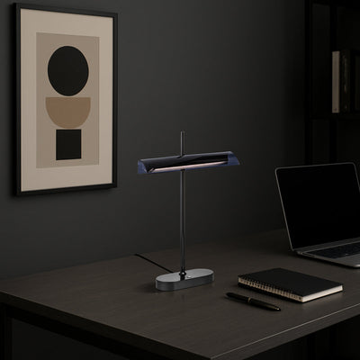 Lyman Touch Table Lamp Antique Gold, Gun Metal LYMAN TL — lifestyle