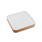 Lyric 30Cm 12W 3Cct Square LED Oyster Step Dimmable Ceiling Light