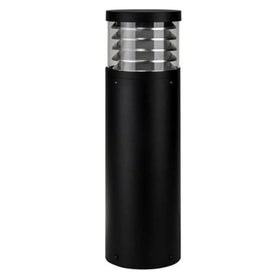 Louvred LED Bollard Light CCT Large 24w 600mm in Black Havit Commercial - HCP-262340