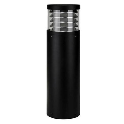 Louvred LED Bollard Light CCT Large 24w 600mm in Black Havit Commercial - HCP-262340