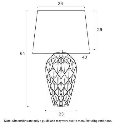 Madrid Ceremic Table Lamp 1 Lt